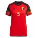 Echipament fotbal Belgia Jan Vertonghen #5 Tricou Acasa Mondial 2022 pentru femei maneca scurta